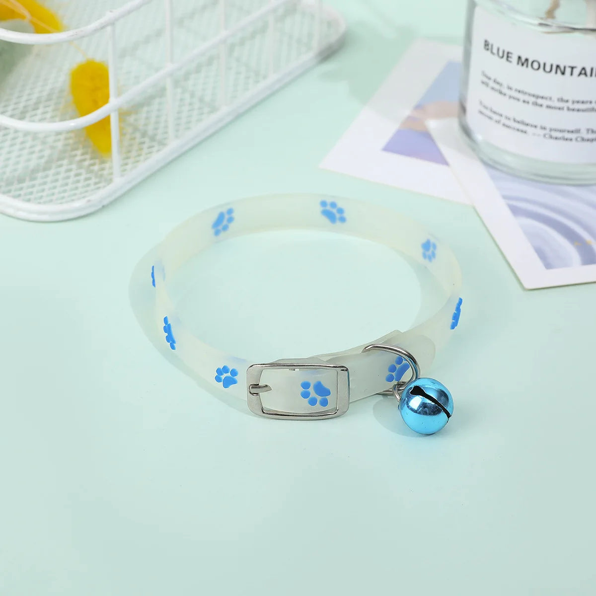 Collier Lumineux en Silicone pour Chat – Clochette