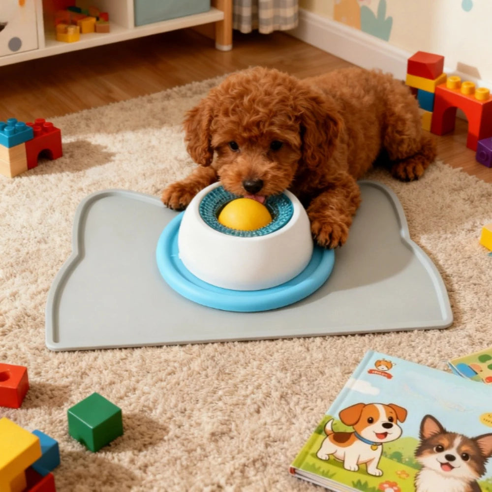 Jouet Distributeur de Nourriture et Léchage | Jeu Interactif pour Stimulation Mentale et Alimentation Lente