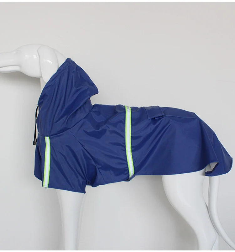 Imperméable Style "Cape" pour Chien – Coupe-vent Réfléchissant avec Capuche