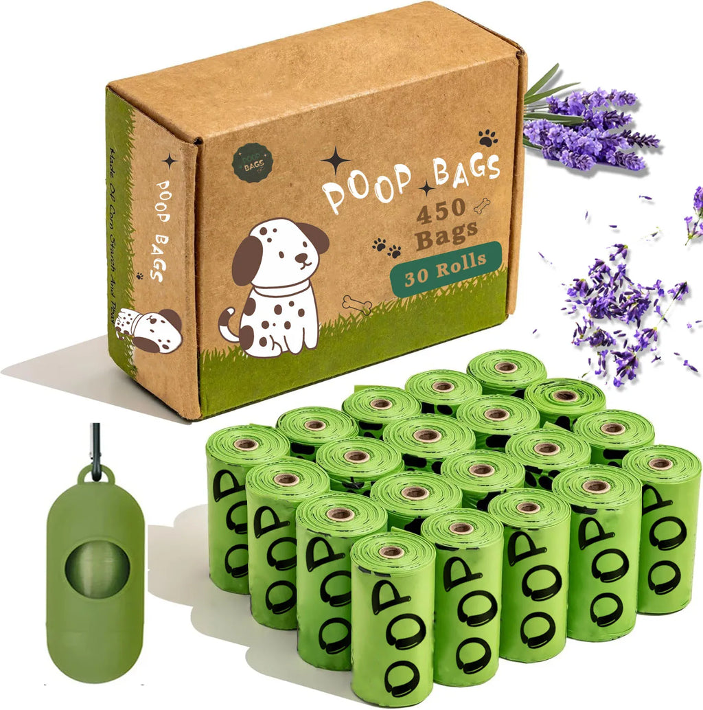 Sacs à Déjections Biodégradables : Robustesse et Parfum Lavande
