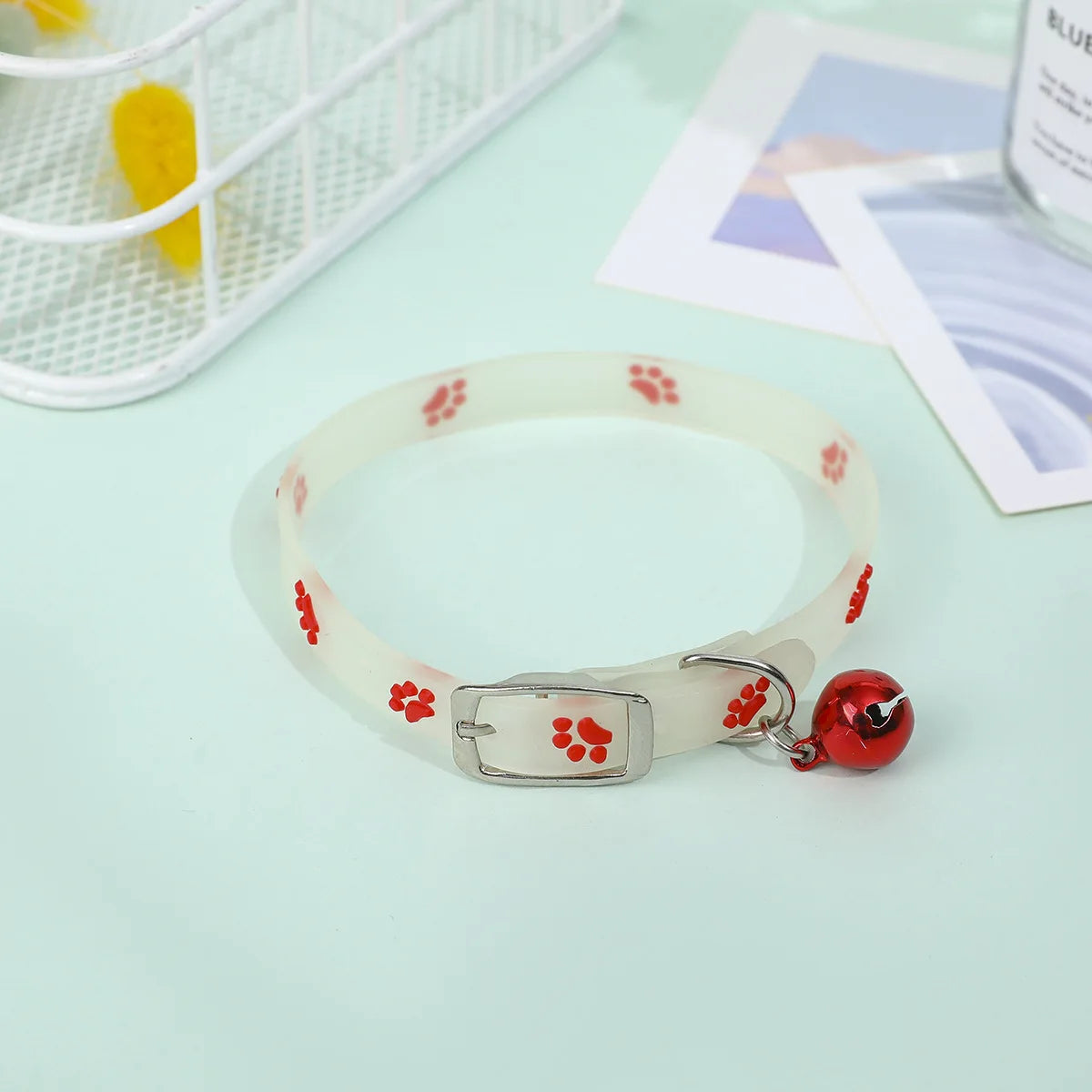 Collier Lumineux en Silicone pour Chat – Clochette
