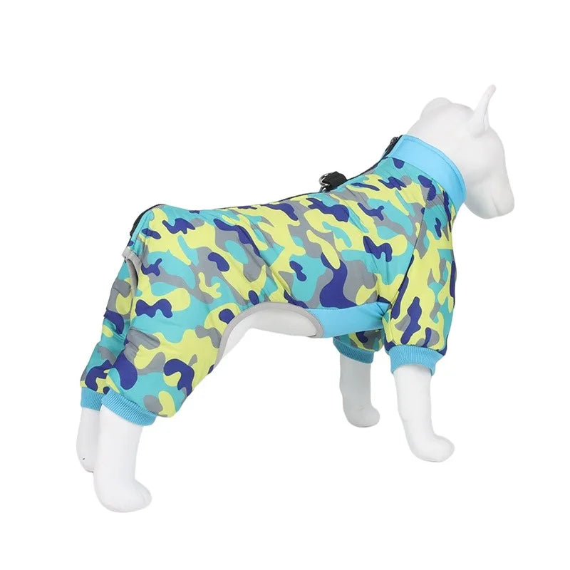 Waterproof Winter Dog Coat Clothes Thicken Warm Dog Jumpsuit Small Dogs Puppy Outfit For French Bulldog Pug Pet Jacket Clothing