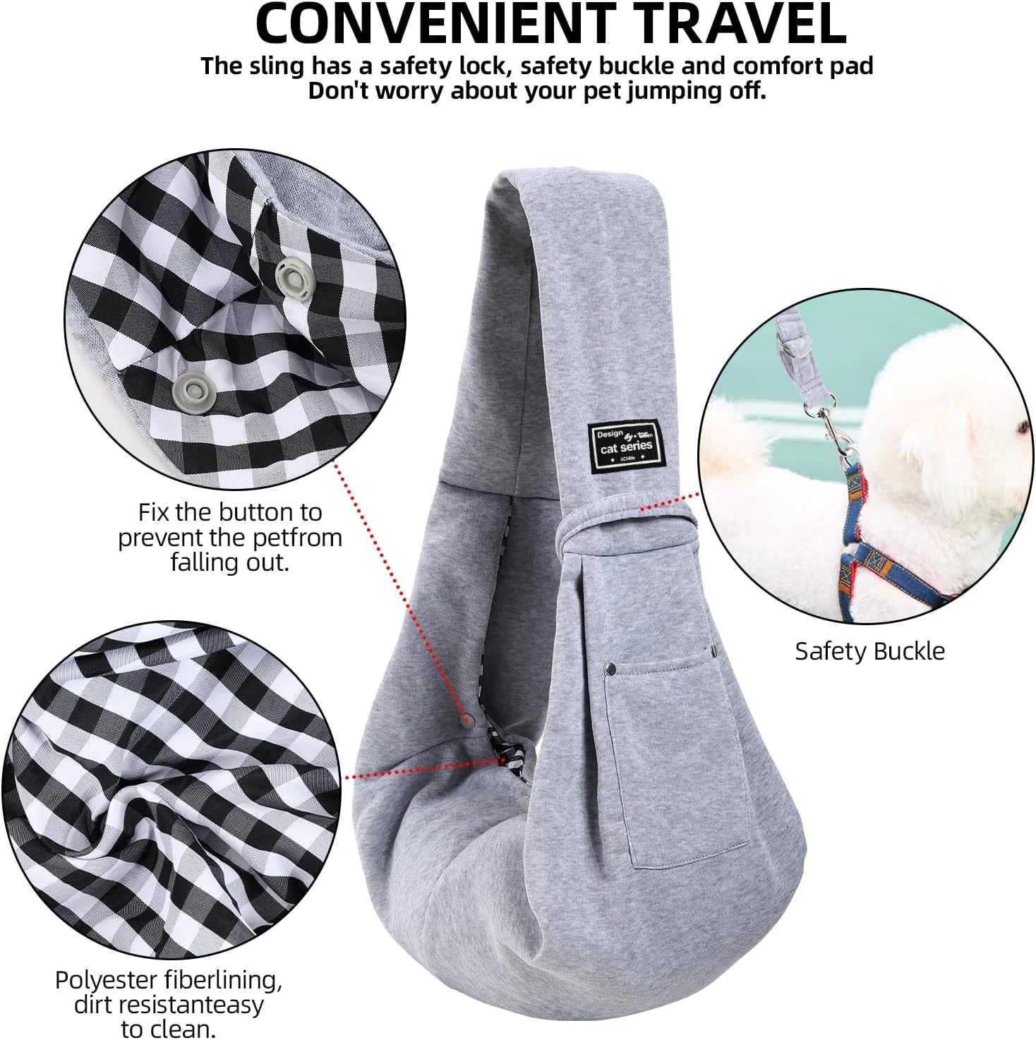 Sac Bandoulière pour Animaux : Porté Main-Libre et Sécurité Optimale