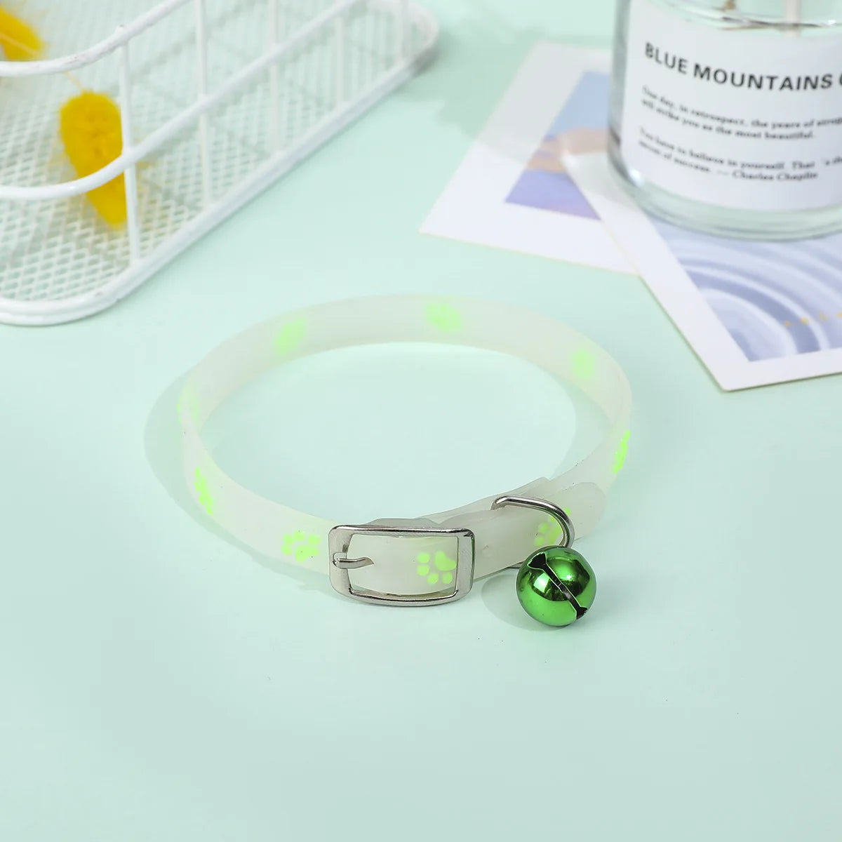 Collier Lumineux en Silicone pour Chat – Clochette