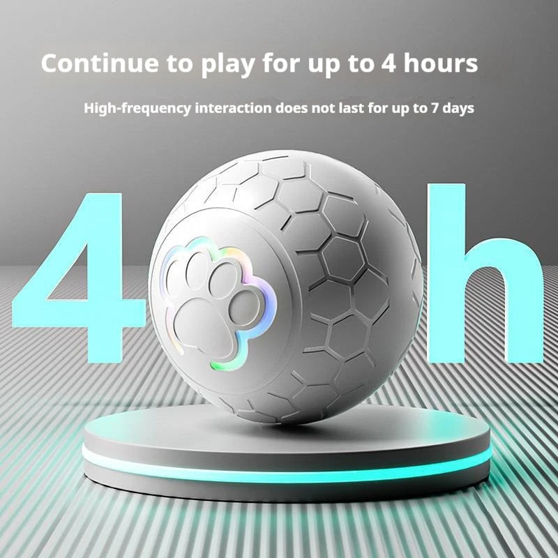 Interactive Smart Ball for Pets – Automatic Bouncing Toy with RGB Lights | USB Rechargeable