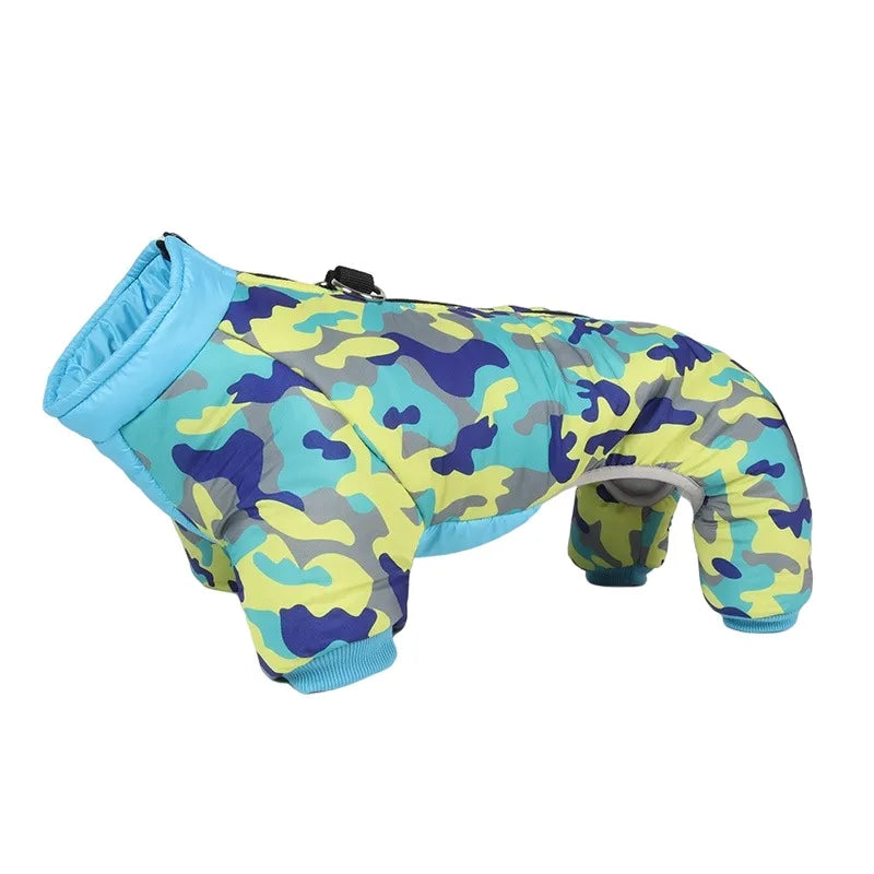 Waterproof Winter Dog Coat Clothes Thicken Warm Dog Jumpsuit Small Dogs Puppy Outfit For French Bulldog Pug Pet Jacket Clothing