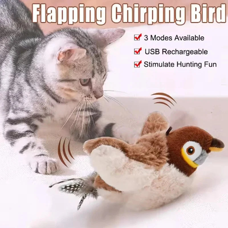 Oiseau interactif tactile pour Chats