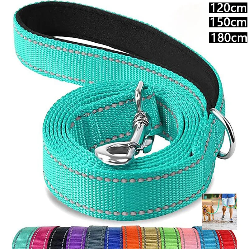 Laisse Réfléchissante pour Chien et Chat - Corde de Traction Robuste - Idéal Promenade, Dressage et Sécurité Nocturne