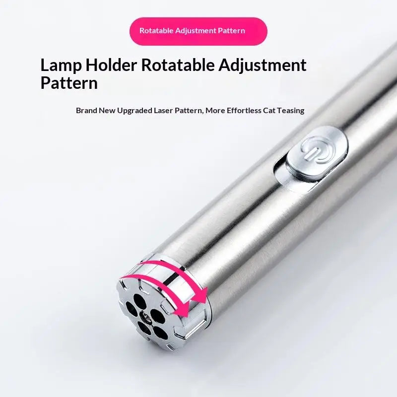 Pointeur Laser Multifonction pour Chats | Stylo Interactif avec Motifs Variables & Mode Continu