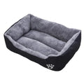 Lit Apaisant Noir en Peluche – Couchage Moelleux, Ultra-Résistant et Antidérapant
