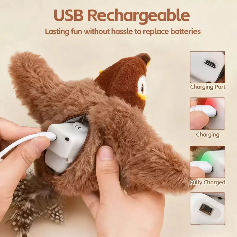 Oiseau interactif tactile pour Chats