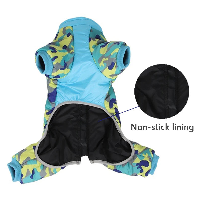 Waterproof Winter Dog Coat Clothes Thicken Warm Dog Jumpsuit Small Dogs Puppy Outfit For French Bulldog Pug Pet Jacket Clothing
