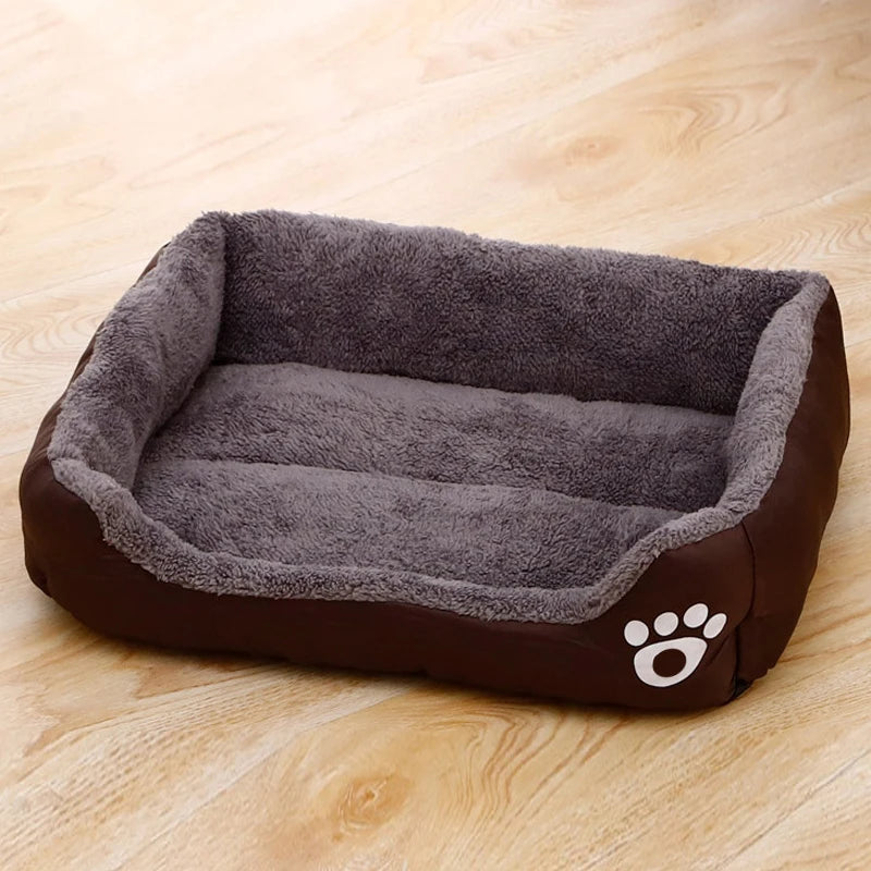 Lit Apaisant Noir en Peluche – Couchage Moelleux, Ultra-Résistant et Antidérapant