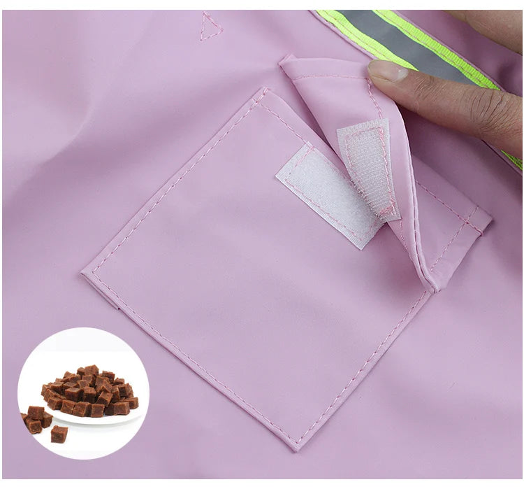 Imperméable Style "Cape" pour Chien – Coupe-vent Réfléchissant avec Capuche