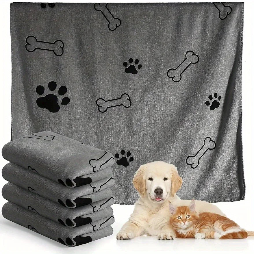 Serviette de Bain pour Animaux en Microfibre : Absorption Ultime et Séchage Rapide
