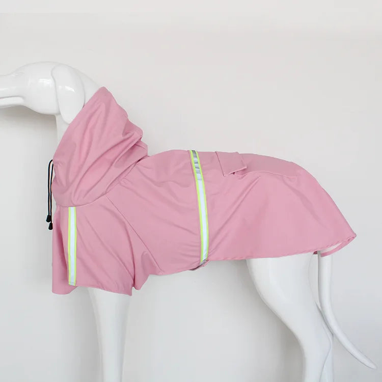 Imperméable Style "Cape" pour Chien – Coupe-vent Réfléchissant avec Capuche