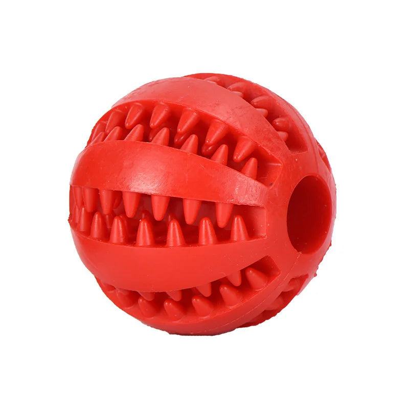 Balle Interactive en Caoutchouc pour Chiens et Chats – Distributeur de Friandises et Nettoyage Dentaire