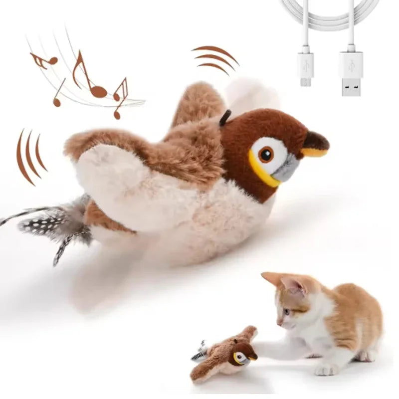 Oiseau interactif tactile pour Chats