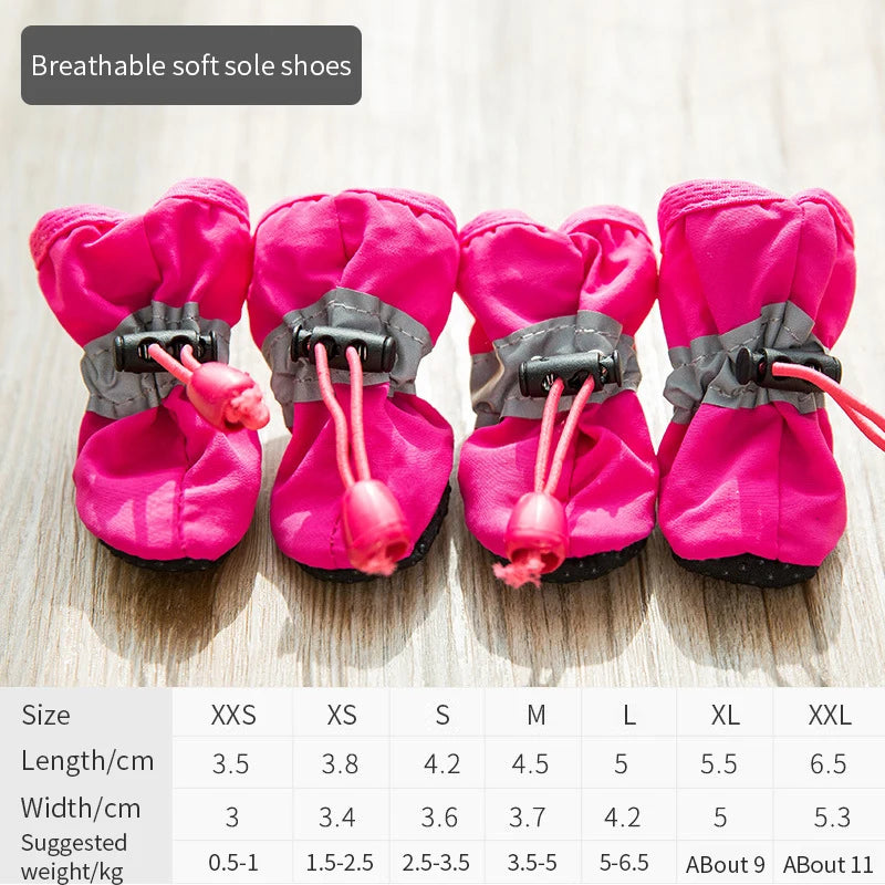 Bottines Imperméables et Antidérapantes pour Petits Chiens et Chats