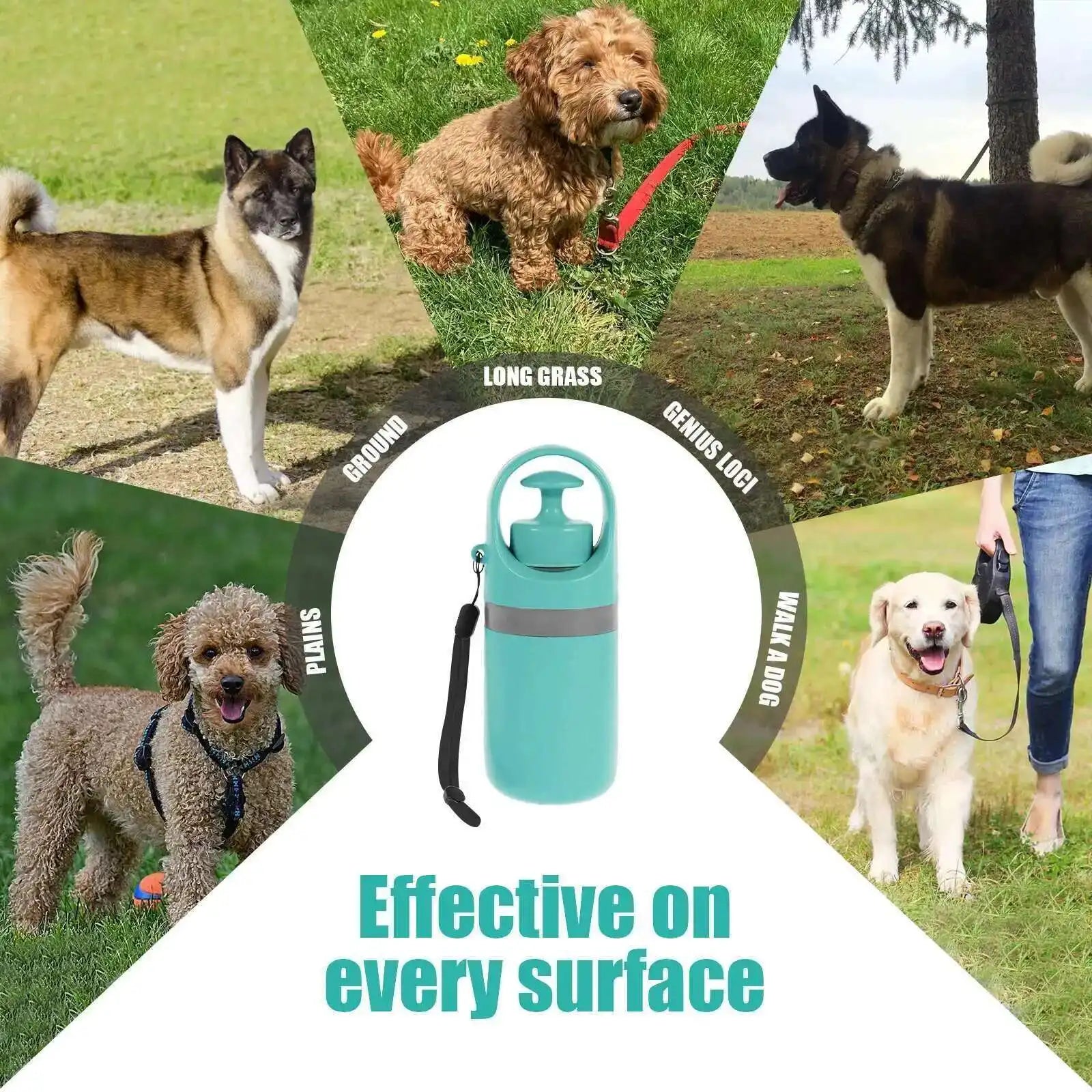 Ramasse-Crottes Portable avec Distributeur Intégré