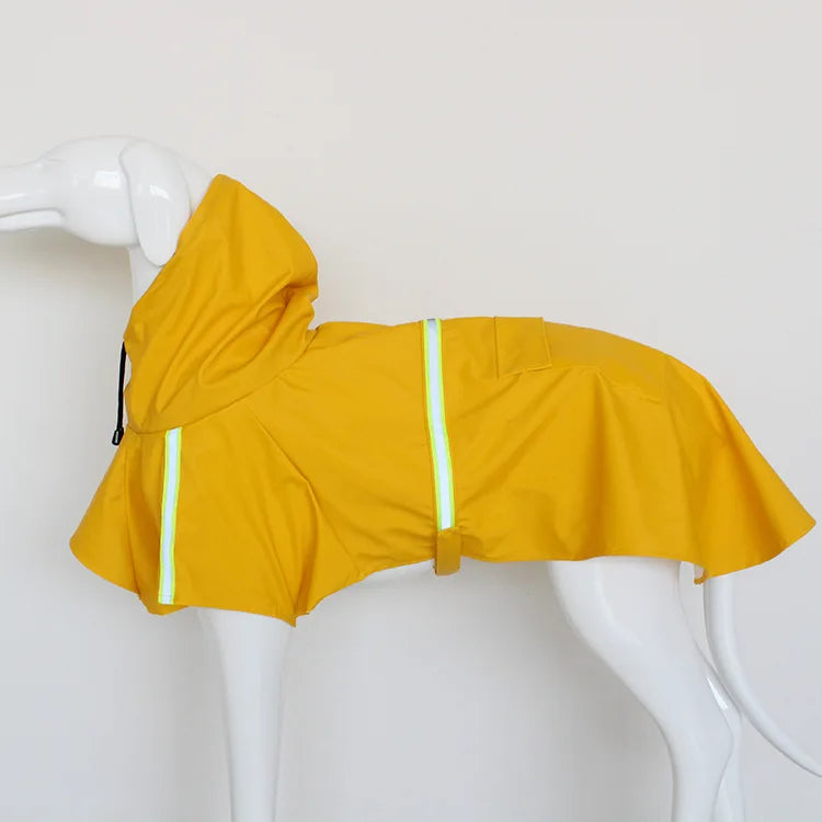 Imperméable Style "Cape" pour Chien – Coupe-vent Réfléchissant avec Capuche