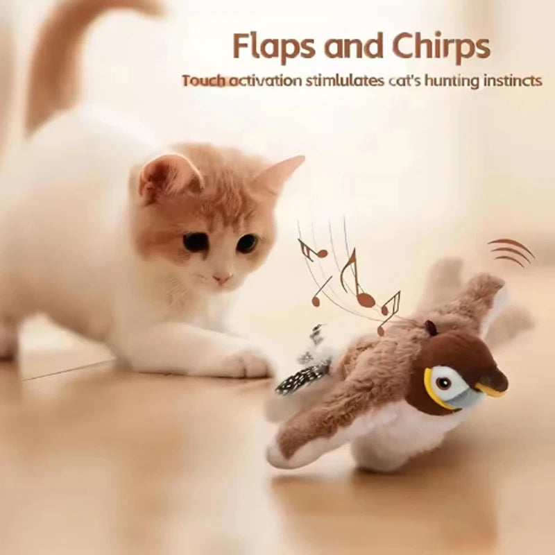 Oiseau interactif tactile pour Chats